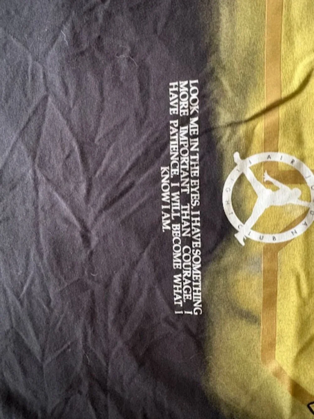 Jordan Men's Black & Gold Gel Core Short Sleeve Graphic T-Shirt Size XL